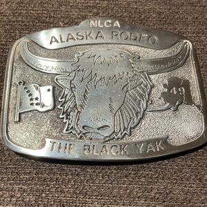 NLCA Alaska Rodeo Belt Buckle The Black Yak